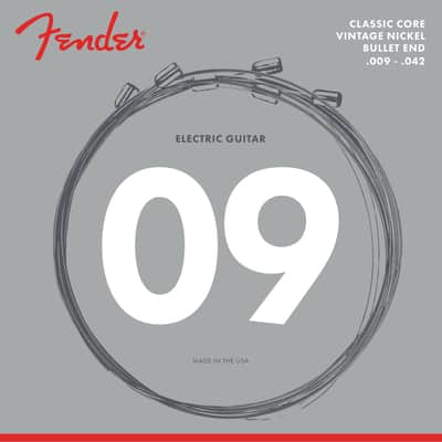 Fender 3155L Classic Core Vintage Nickel Bullet End Electric Guitar Strings (9-42)