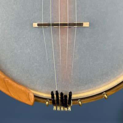 Starr Limited Edition 11" Cherry Rolled Brass Tone Ring 5-String Openback Banjo - Satin image 20