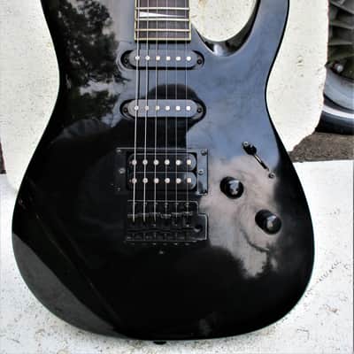 Aria Pro II AXL-STD - 3  Guitar, 1993, Korea,  Black, 3 PU's, Coil Tap, Gig Bag image 3