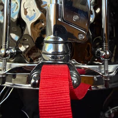 Premier Beatmaker/Modern Classic Black Chrome Hammered Brass 14x7 Snare Drum image 15