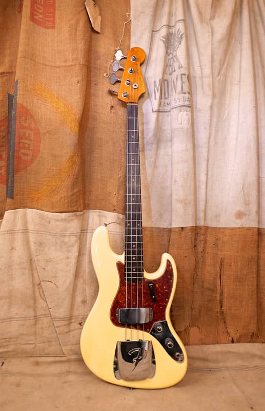 Fender Jazz Bass 1960 White - Refin Stack Knob image 1
