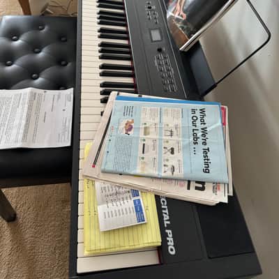 Alesis Recital Pro 88-Key Hammer Action Digital Piano 2010s - Black image 2