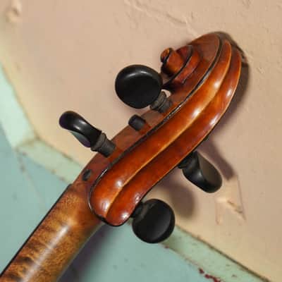 1920s German Highly-Figured Strad-Copy 4/4 Violin (VIDEO! Fresh Work, Ready) image 13