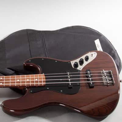2010 Fender Japan Jazz Bass ‘62 Reissue JB62-WAL – Walnut Finish | Black Chrome Hardware | 100% Original | Gig Bag image 1