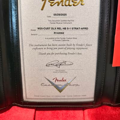 Fender Custom Shop Stratocaster W25 Custom Deluxe Relic 2025 - Aged Festa Red image 7