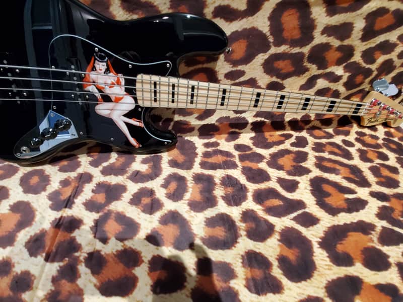 fender getty lee jazzbass 2018 gloss black image 1
