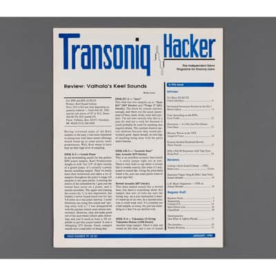 Transoniq Hacker Ensoniq User's Newsletter Issue #79