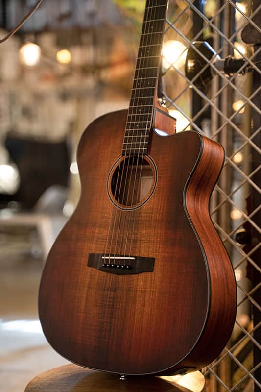 Cort COREOCOPLB Core Series Venetian Cutaway Mahogany Top 6-String Acoustic-Electric Guitar w/Case image 1
