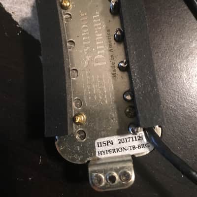 Seymour Duncan Hyperion 2018 Uncovered Black Guitar Pickup Set W/dyna-MIX10 switching system image 2