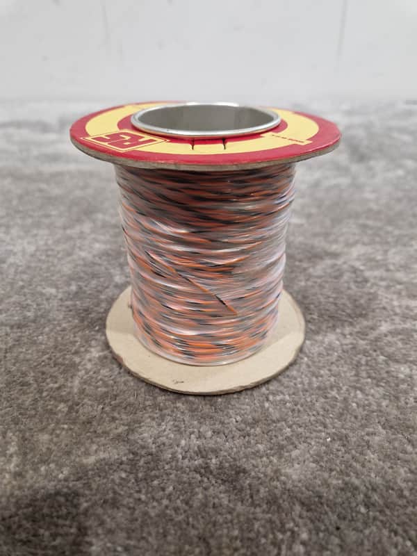 RS 7/0.2mm Equipment Wire Type 2 Orange And Black 100 Metres - Durable Insulation - Excellent image 1