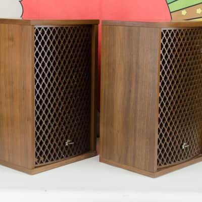 Vintage Sansui SP-35 2-way Bookshelf Audio Speaker Enclosures, Boxes, Pair image 4