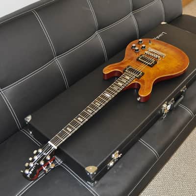 Luman Double Cutaway Vintage Amber image 8