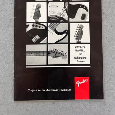 Fender 1998 Owners Manual 1998 - Red Black image 1