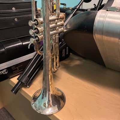 Andreas Eastman ETR420 1980s Student Trumpet - Silver finish image 1