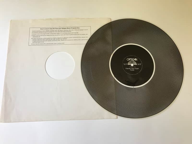 Optigan Disk "Majestic Pipe Organ" (70026) image 1