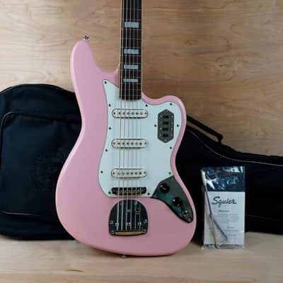 Squier Bass Ⅵ FSR Shell Pink Squier By Fender Classic Vibe FSR Bass VI in Shell Pink | Tom Lee