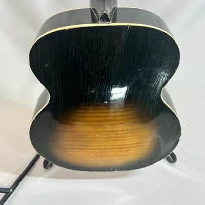 Vintage Harmony Broadway Archtop Guitar, Tobacco Burst, 1950s (Used) image 8