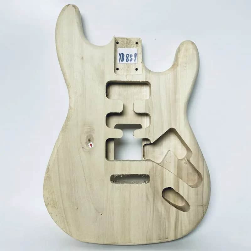 Basswood Strat Style Guitar Unfinished Body image 1