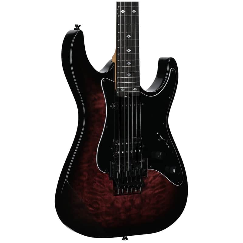 Kramer Volante Quilt HSFR Electric Guitar, Magenta Burst, Open Box (Very Good) image 1