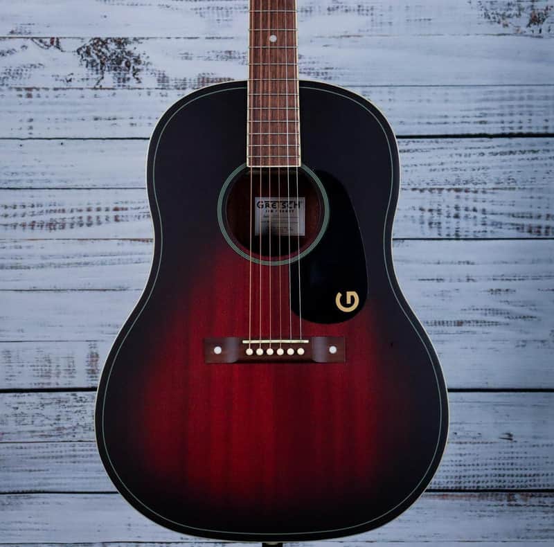 Gretsch Jim Dandy Dreadnought Acoustic Guitar | Deep Cherry Burst image 1