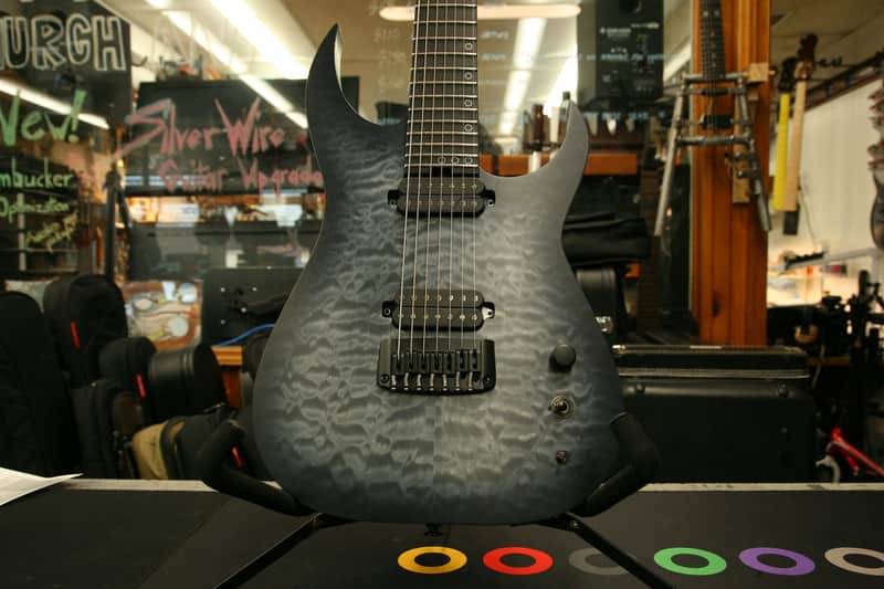 Schecter Custom Shop Prototype Keith Merrow KM-7 MK-III Pro 7-String MIJ - Trans Black Burst image 1