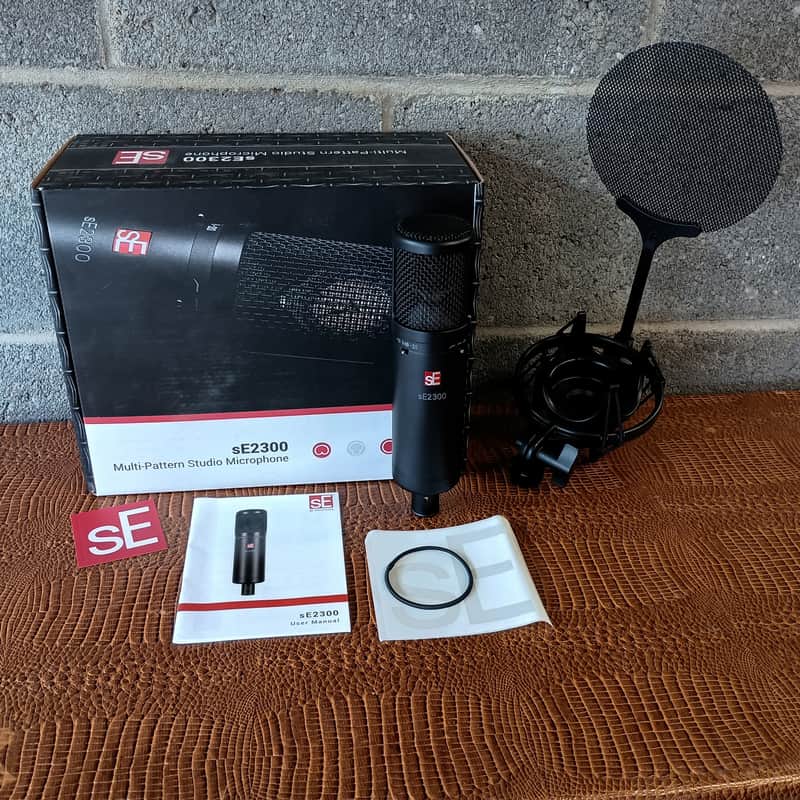 sE Electronics sE2300 Large Diaphragm Multipattern Condenser Microphone - Black image 1