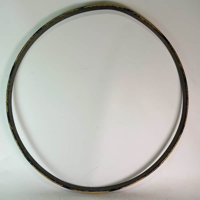Slingerland 30"COW Concert Bass Drum Hoop Rim Marching Parade 60s US Chrome-Wood image 1