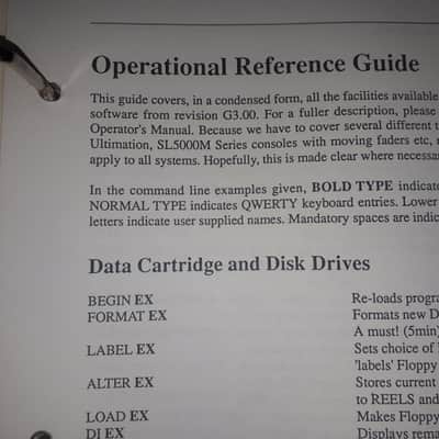 Service Mamual for Solid State Logic Master Studio System Computer 1982-85 image 3