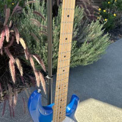 Ernie Ball Music Man 1989 5-H StingRay 5 5-String Bass w/ Original Case - Rare Color Blue Burst (Pre-Owned) image 7