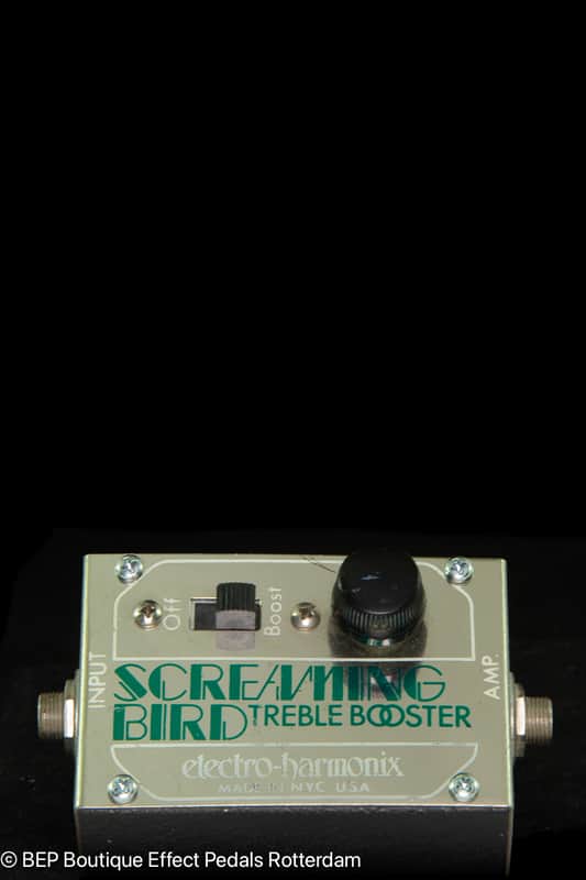 Electro-Harmonix Screaming Bird Treble Booster 70s USA | Reverb