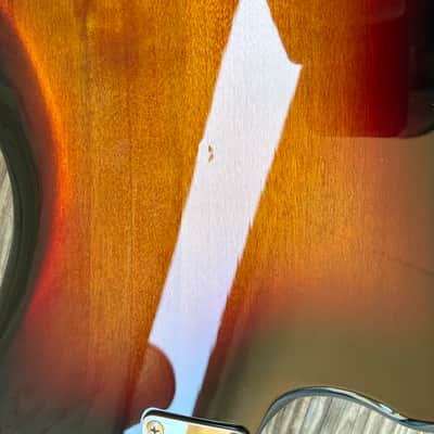 Squier Bass Vi loaded Body project parts caster - Sunburst electric guitar image 10