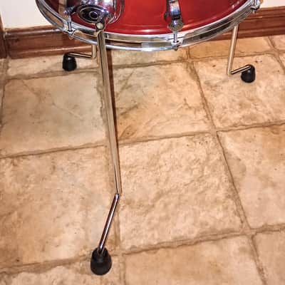 PDP CUSTOM  FLOOR SNARE/TOM - CRIMSON RED MAHOGANY LACQUER - FREE SHIP TO CUSA! image 5