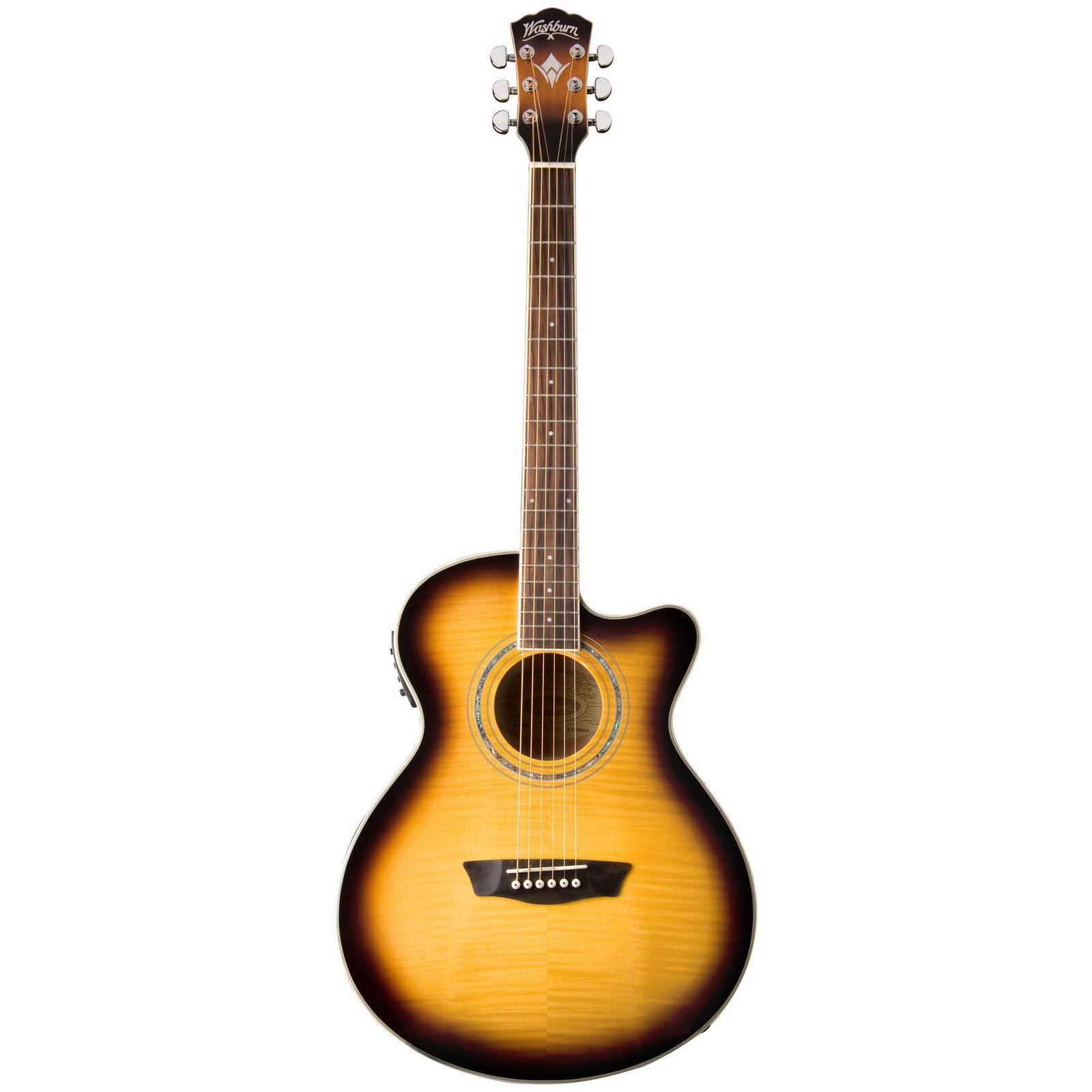 Washburn EA15ATB Festival Series Mini Jumbo Acoustic-Electric