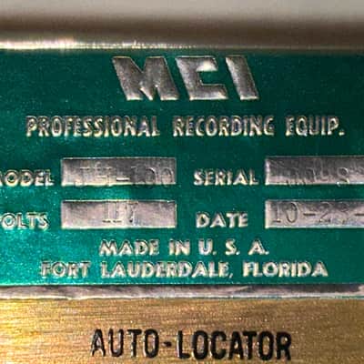 MCI JH-100 Reel to Reel 24 Track Tape Machine image 22