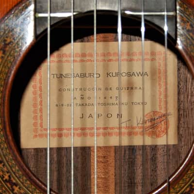 TSUNESABURO KUROSAWA CUSTOM 1968 - RAMIREZ 1a CLASS CLASSICAL CONCERT GUITAR image 6