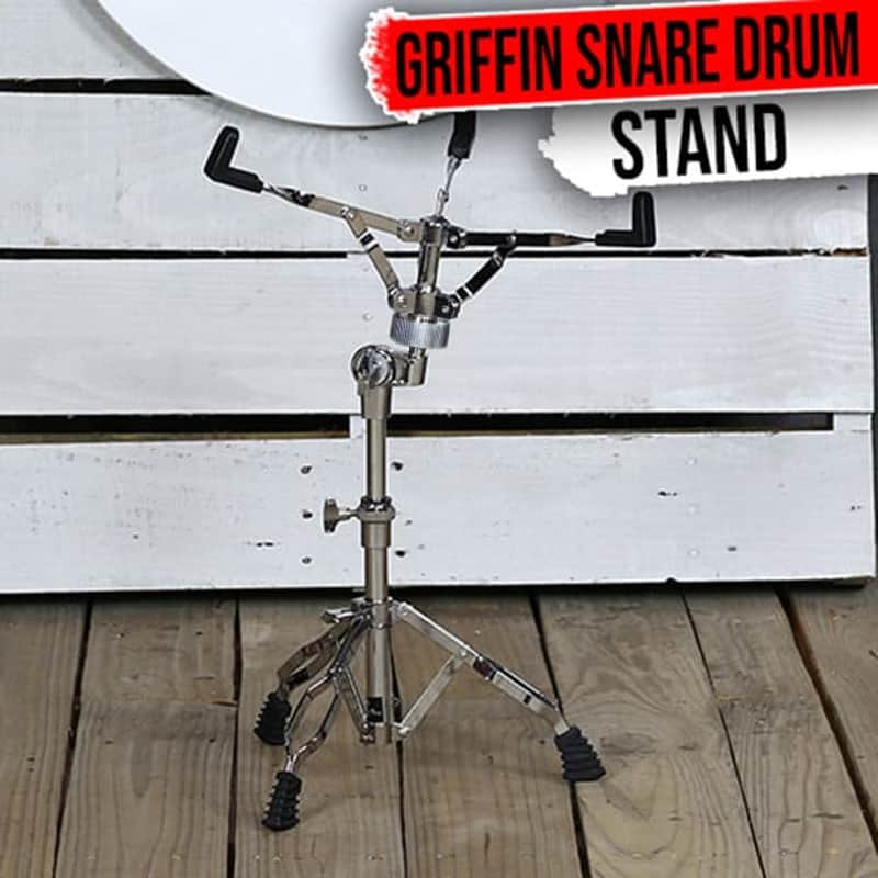 Snare Drum Stand - GRIFFIN Percussion Hardware Tom Holder Practice Pad Mount Key image 1