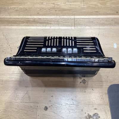 Acmette Accordion Vintage 1960s Black Acmette Accordion 41 keys 1960 - BLACK - #19619 image 3