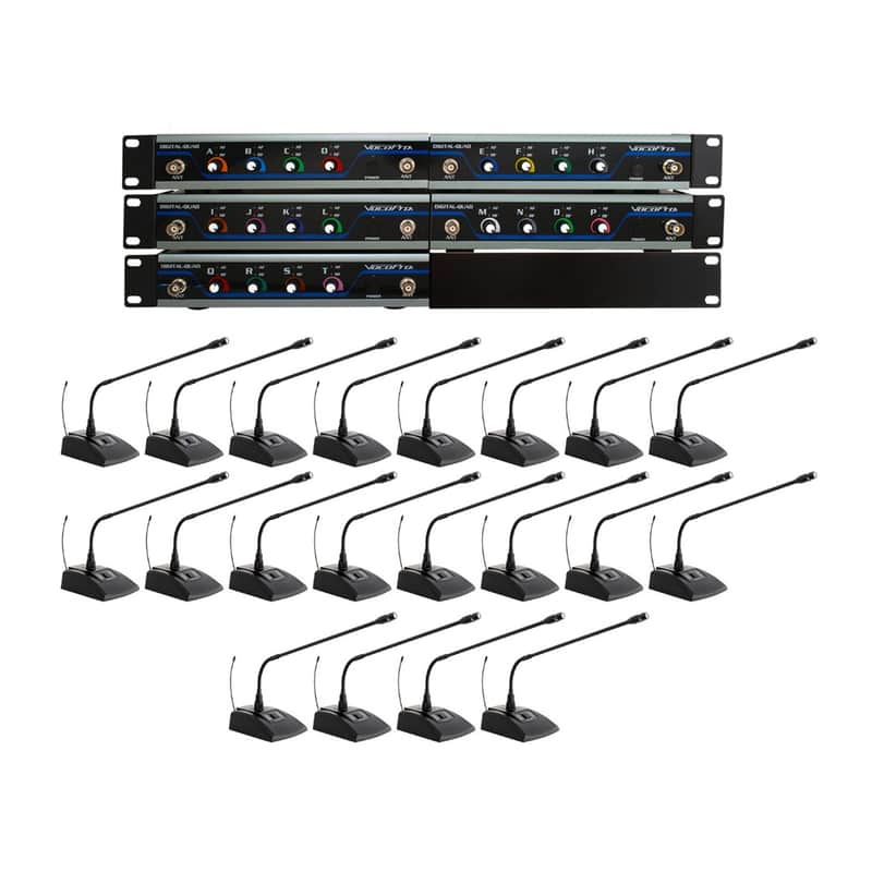 VocoPro Digital-Conference-20 Twenty Channel UHF Wireless Conference Microphone System image 1