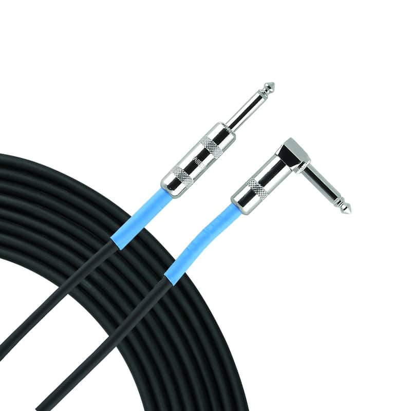 Live Wire Advantage Series 1/4″ Angled – Straight Instrument Cable – 10 Foot image 1