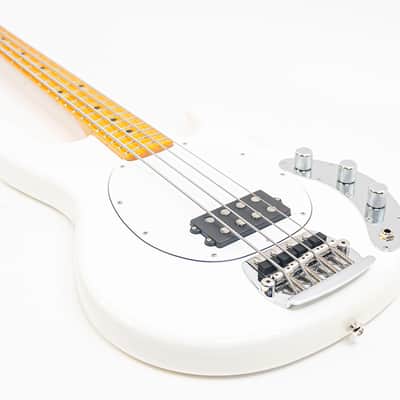Music Man StingRay Retro ‘70s 4-String Bass White w/ OHSC | Vintage Swagger, Modern Power image 5