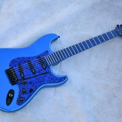 Custom Pre-order! Stratocaster HHH Metallic Blue Hot Rails 5-Way Coil Split image 5
