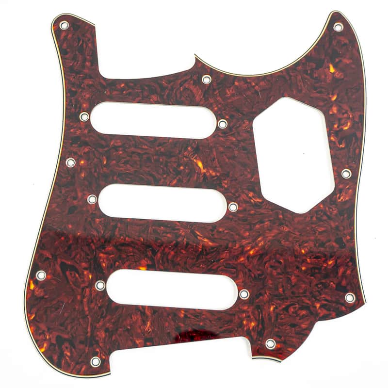 N/A Tortoise Shell Pickguard for Fender Jaguar Guitar, Triple Single Coil and Control Plate Cutout