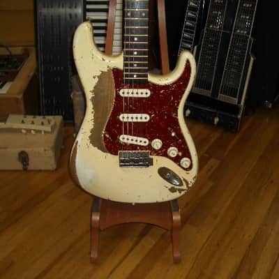 Fender 1961 Stratocaster Heavy Relic 2013 Masterbuilt (John Cruz) - Olympic White image 4