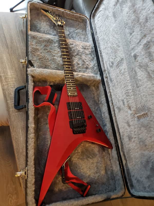 Kramer Vanguard Flying V Red Sparkle Reverse Headstock! image 1