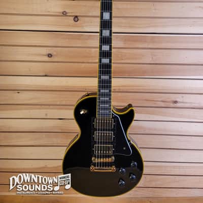 2020 Epiphone Joe Bonamassa Black Beauty Les Paul Custom with Epiphone Hard Case - Black Beauty, CoA, 8lbs 14oz image 2