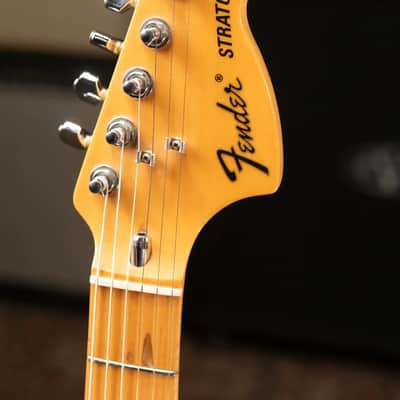 Mid-1980's Fender Stratocaster ST-72 Electric Guitar - Blue Flower with Hardshell Case - Used image 5