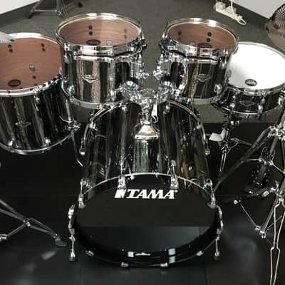 Tama Starclassic Performer B/B Black Clouds Silver Linings 4 piece shell kit w/ matching snare image 9