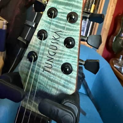 Tunguska Guitars Jaz 2025 - Deep Sea Teal Burst image 4