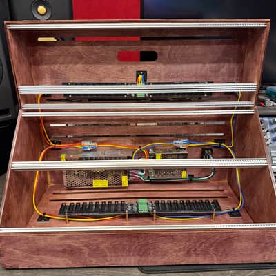 Custom 10U 104HP Powered Eurorack Wooden Case with Slide Nuts image 1