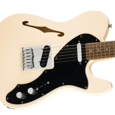 Fender Squier Affinity Series Telecaster Thinline in Olympic White image 2